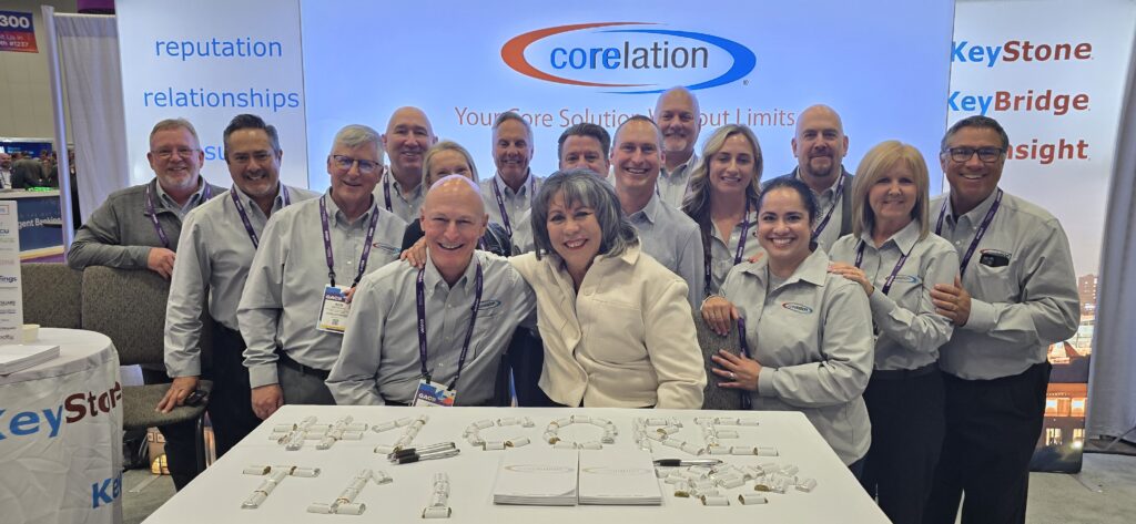 Corelation team members at the Corelation booth during the Governmental Affairs Conference
